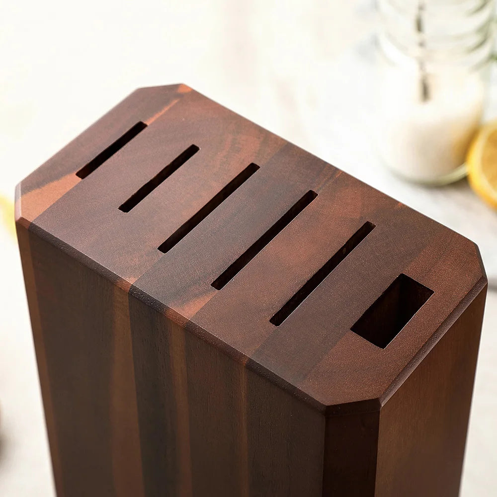 Classic Wooden Knife Block