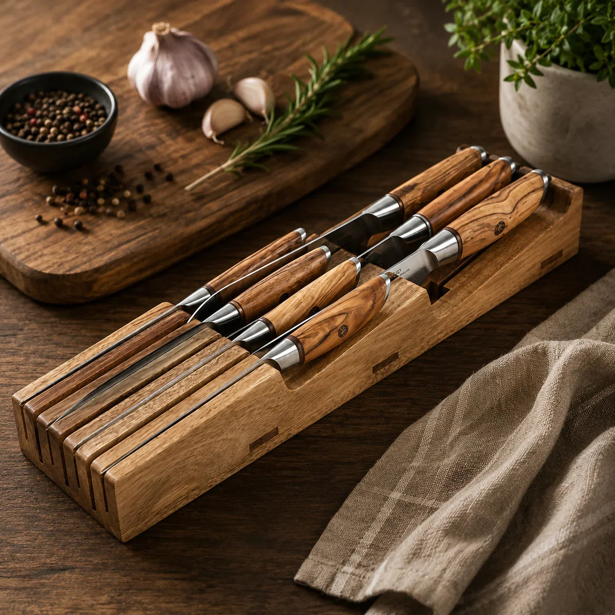 In-Drawer Knife Block